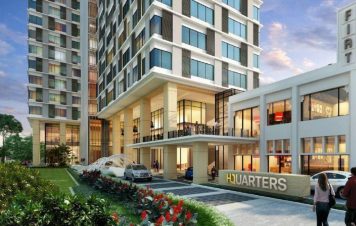 Gedung apartemen H-Quarters Business Residence